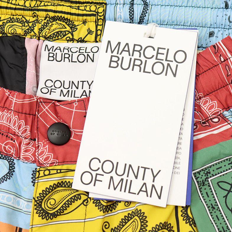 記念日記念日22春夏 MARCELO BURLON イージー ハーフパンツ CMCS22-113