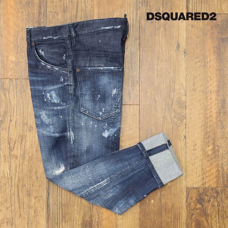 DSQUARED2 サルエル デニム パンツ S74LB0912 COMBAT JEAN 伸縮