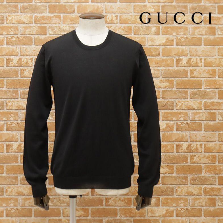 アウトレット】GUCCI 丸首ニット 173184 エクストラファイン メリノ