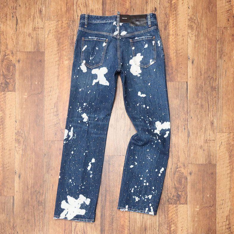 22AW DSQUARED2 デニムパンツ S74LB1149 ROADIE JEAN スタッズ 
