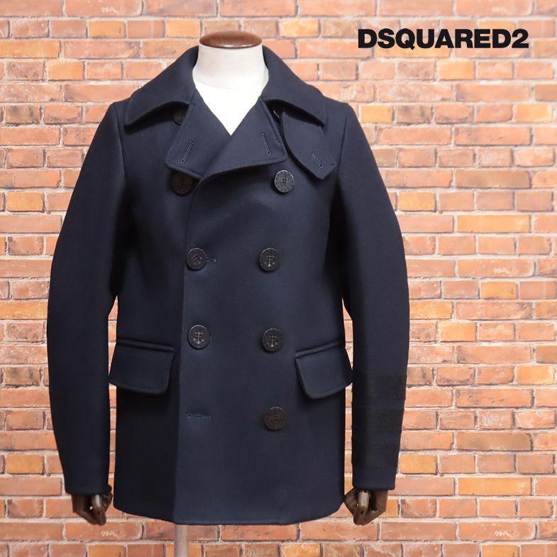 2022AW DSQUARED2 ピーコート S74AA0264 ウール メルトン 厚手 ビッグ  