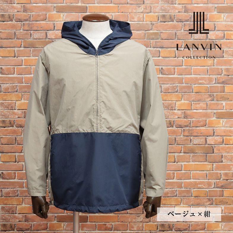 春夏 LANVIN COLLECTION 国産アノラック パーカー 撥水 軽量タフタ 機能性 ゴルフ アウトドア スポーティー メンズ プレゼント｜artfish｜05