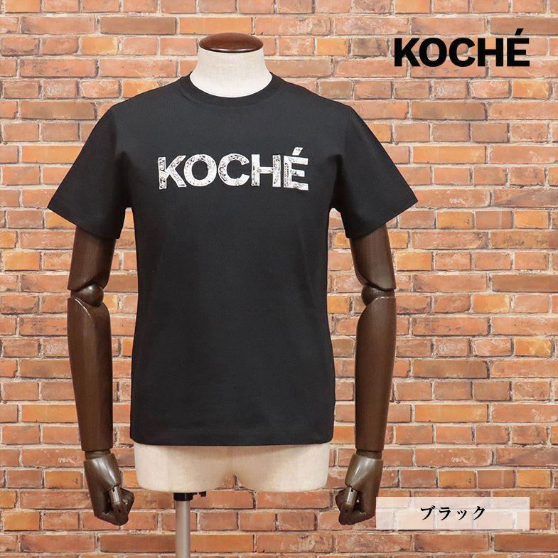 2023SS KOCHE Tシャツ ジャージー快適 ロゴ刺繍 ラインストーン装飾 遊び心 クルーネック イタリア製 半袖 20代 30代 個性 モード メンズ｜artfish｜02