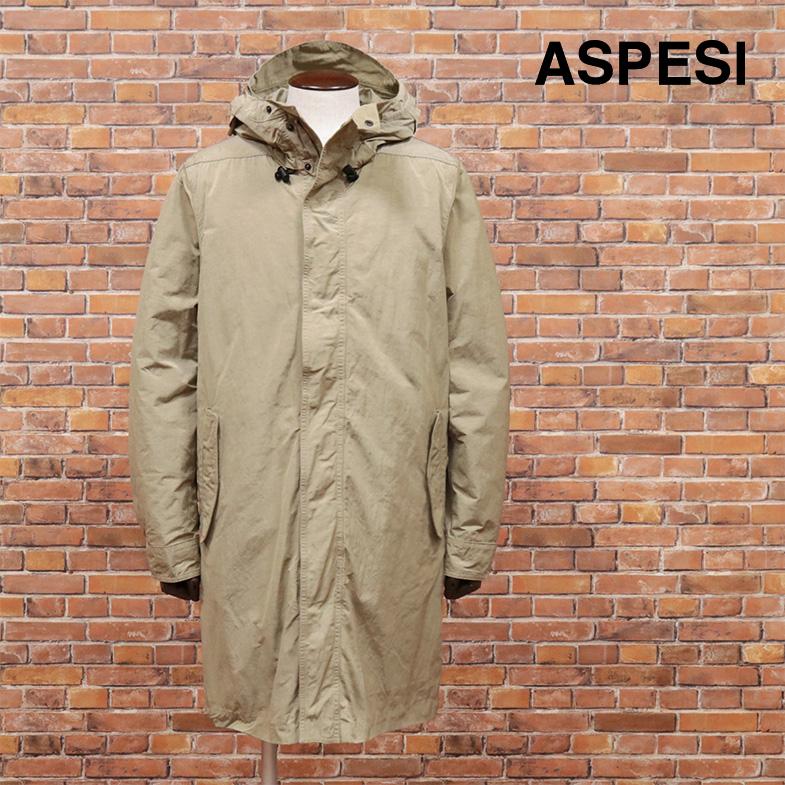 秋冬 ASPESI モッズコート 0I22 EUGENE PARKA 撥水ナイロン COMFORTEMP 
