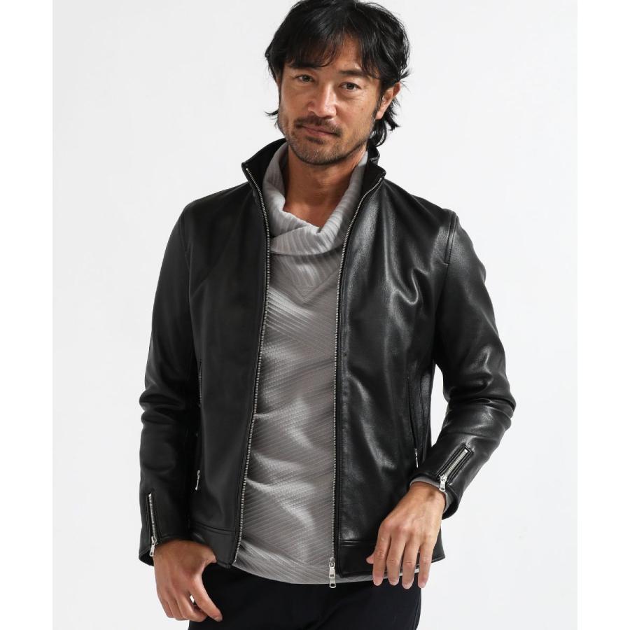 ライダースジャケット レザージャケット tete homme