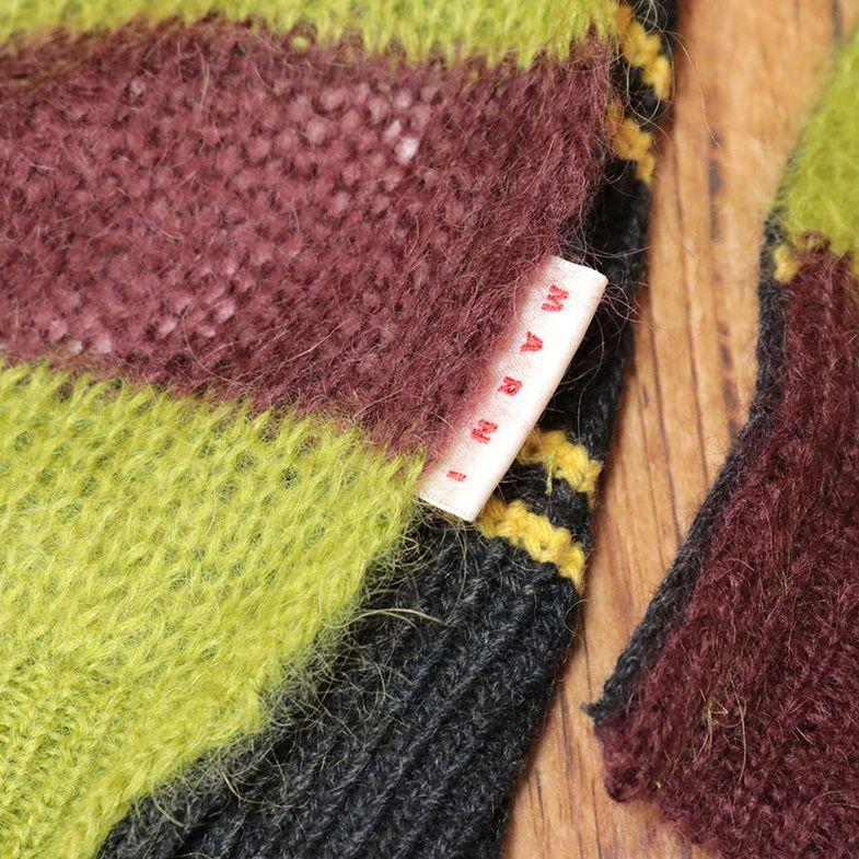 【新品】MARNI ドッキングボーダーモヘアニット 新品】MARNI ドッキングボーダーモヘアニット 【公式通販】