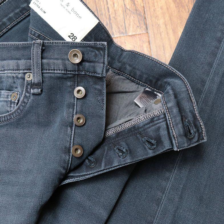 rag＆bone デニムパンツ M1224K510 ストレッチ伸縮 ガーメントダイ USA製 ストリート スキニー サーフ ストリート メンズ 20代 30代 お洒落