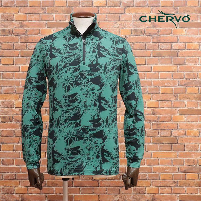 CHERVO 【アウトレット62%OFF】CHERVO ハーフジップ カットソー 保温 