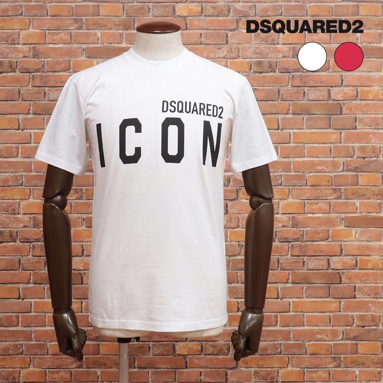 DSQUARED2 Tシャツ S79GC0003 ICONロゴ クルーネック ストリート 半袖 