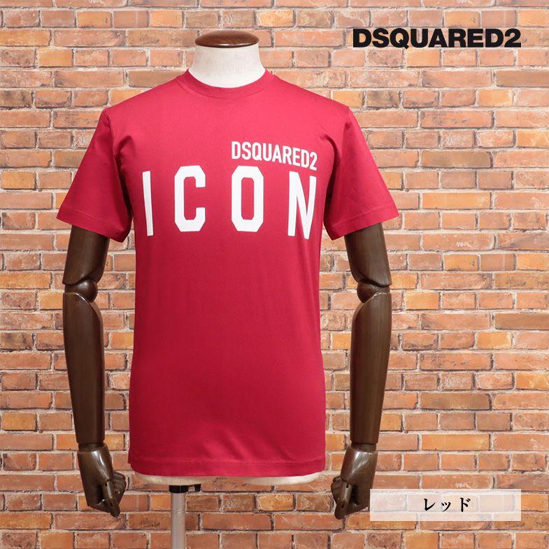 DSQUARED2 Tシャツ S79GC0003 ICONロゴ プリント クルーネック 