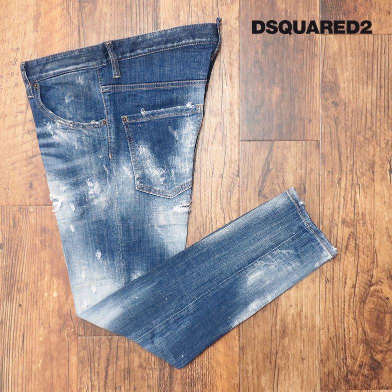 DSQUARED2 パッチワークダメージデニム