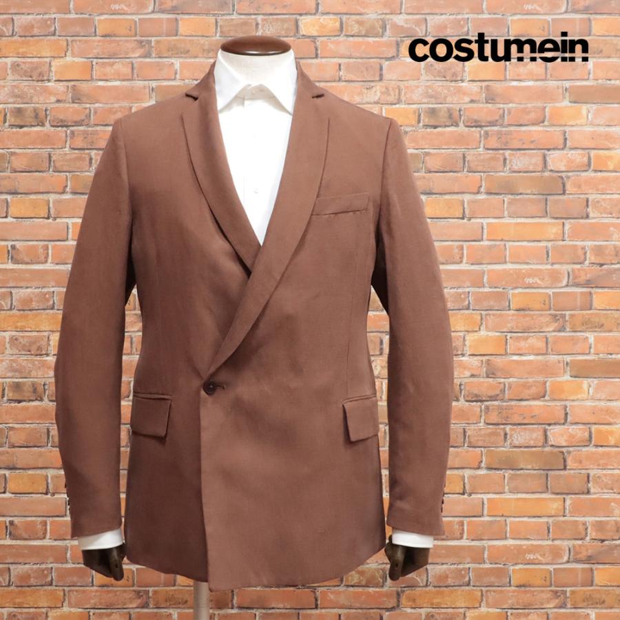 2024春夏 costumein ダブルジャケット DEMNA ひんやり なめらか 無地 