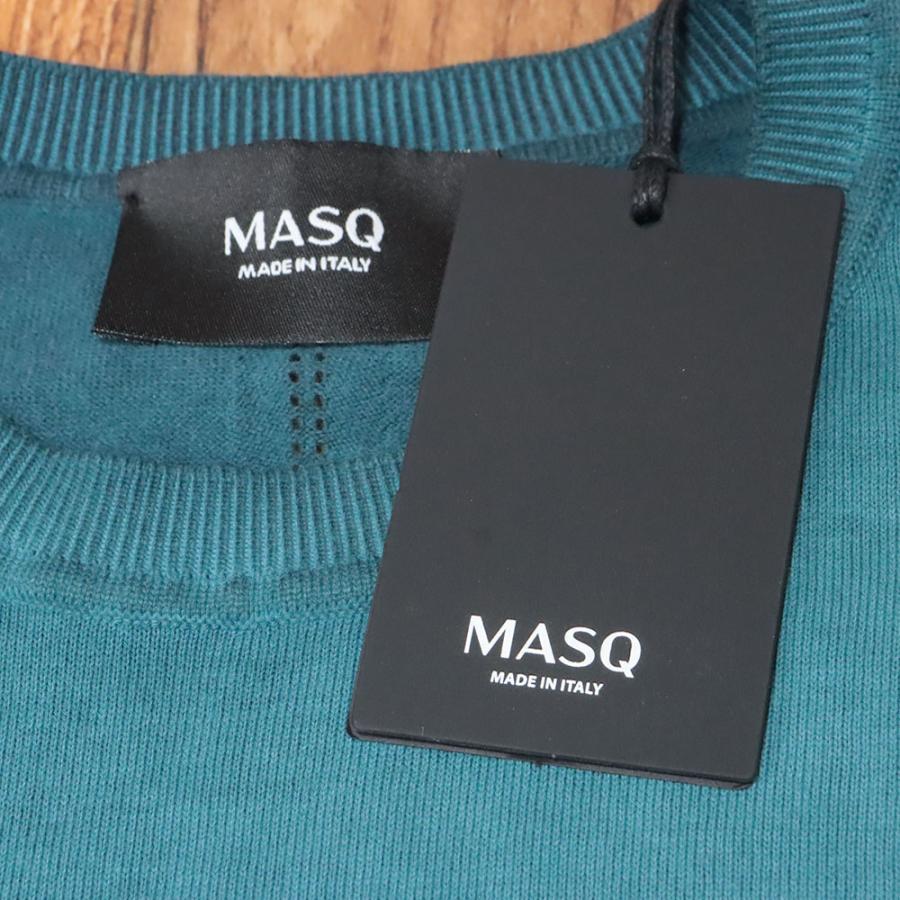 25SS MASQ 丸首サマーニット M5425-3000 なめらかハイゲージ 製品染 