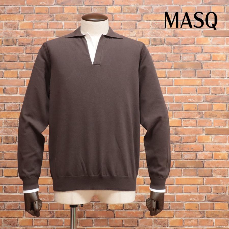 25春夏 MASQ サマーニット スキッパー M5425-2034 なめらかハイゲージ  