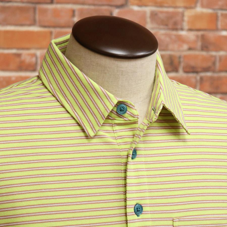 GOLFICKERS ゴルフ ポロシャツ スウェット 半袖グリーンサイズL KG-ALEX ゴルフクラブ柄半袖ポロシャツ ゴルフウェア メンズ 春