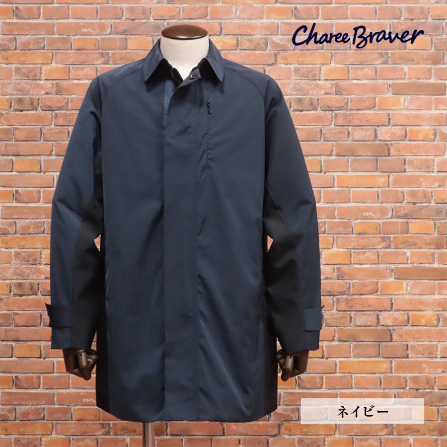 charee braver チャーリーブレイバー ステンカラーコート Charee Braver ステンカラーコート ツイル 高耐久 切替デザイン 30代