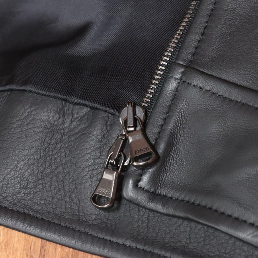 【イタリア製】本革　MA-1 レザー　ブルゾン　羊革　 ライダース ジャケット 楽天市場】革ジャン メンズ MA-1 本革 ライダースジャケット レザー