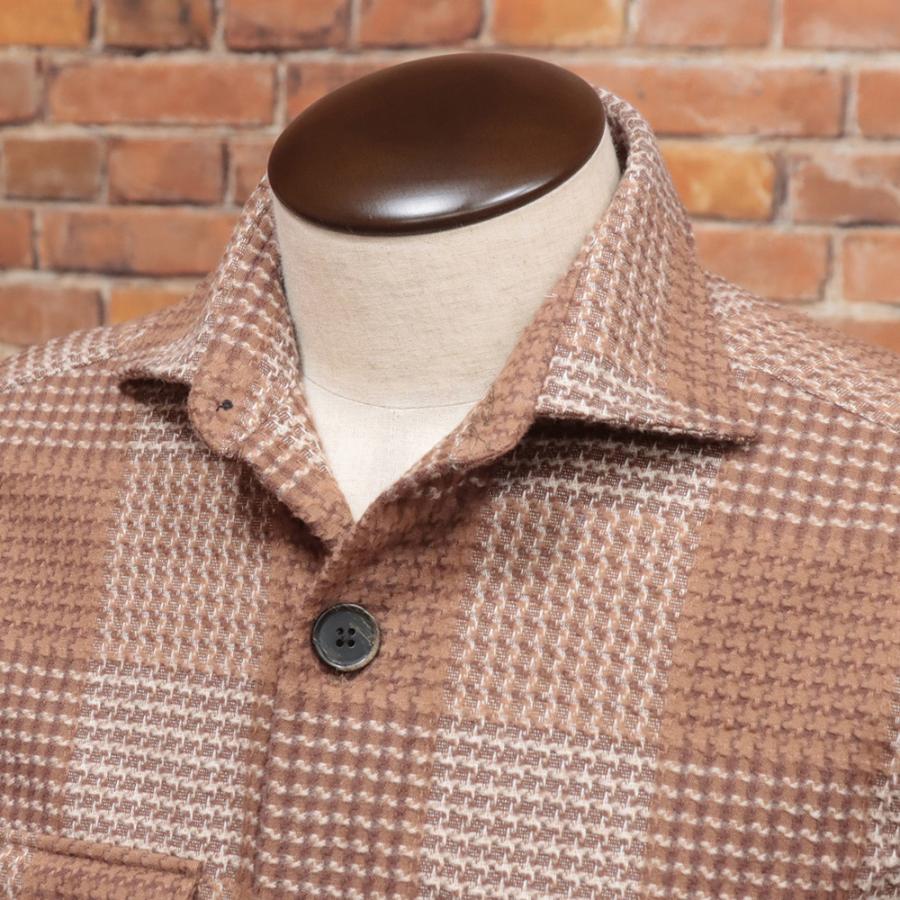 GUY ROVER ギローバー ブラウンチェック カバーオール ジャケット S