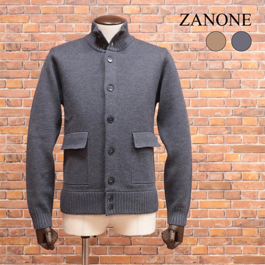 ZANONE 24秋冬 カーディガン BRERA 810110 ZN231 上質ウール100