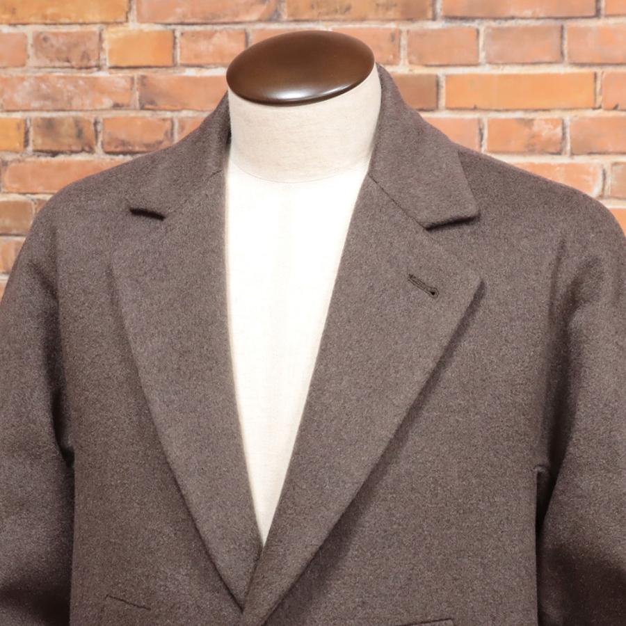 極美品 イーヴォ ダブルチェスターコート カシミヤ混 イタリア製 裏地千鳥柄 L 極美品 イーヴォ ダブルチェスターコート カシミヤ混 イタリア製 裏地