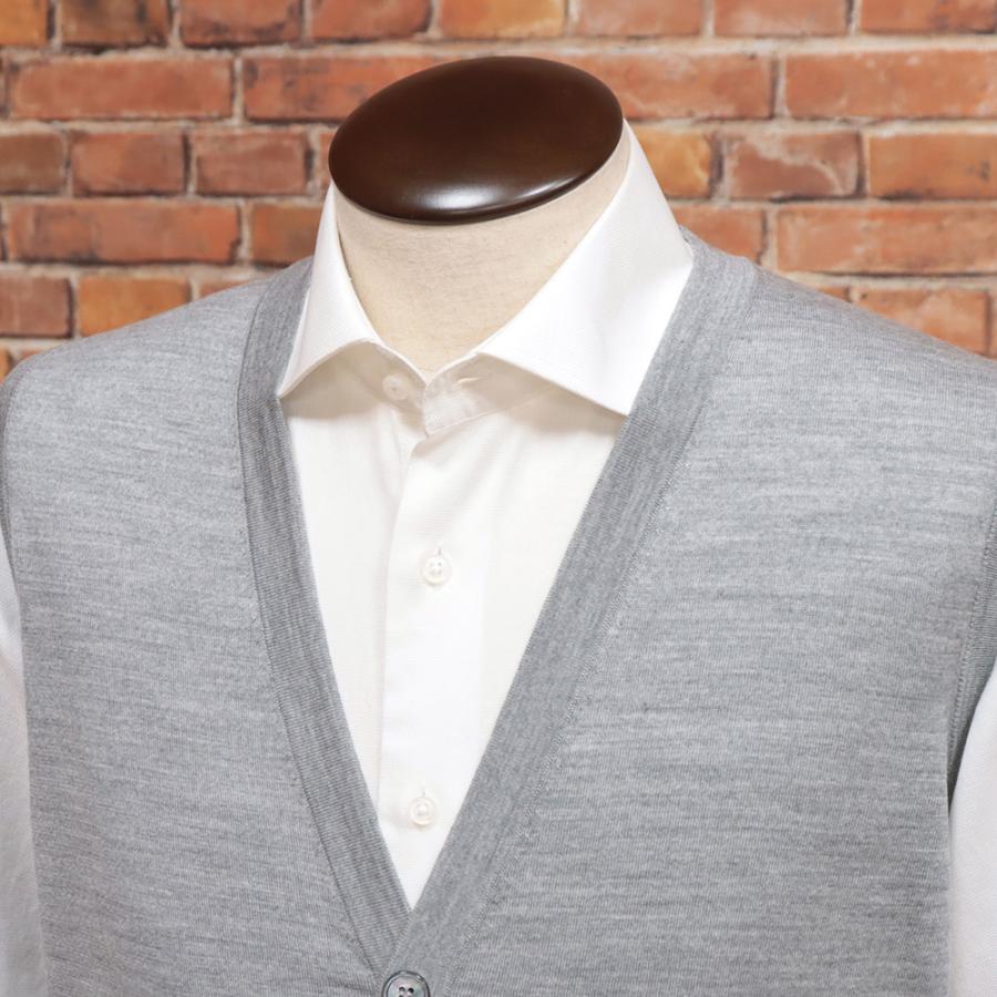 【美品】ドルモア モダン SUPER140 ウールニットジャケット 46 グレー 美品】ドルモア モダン SUPER140 ウールニットジャケット 46 グレー