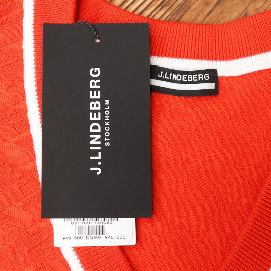 J.LINDEBERG 【期間限定ポイント10倍】秋冬 Vネックニット 071
