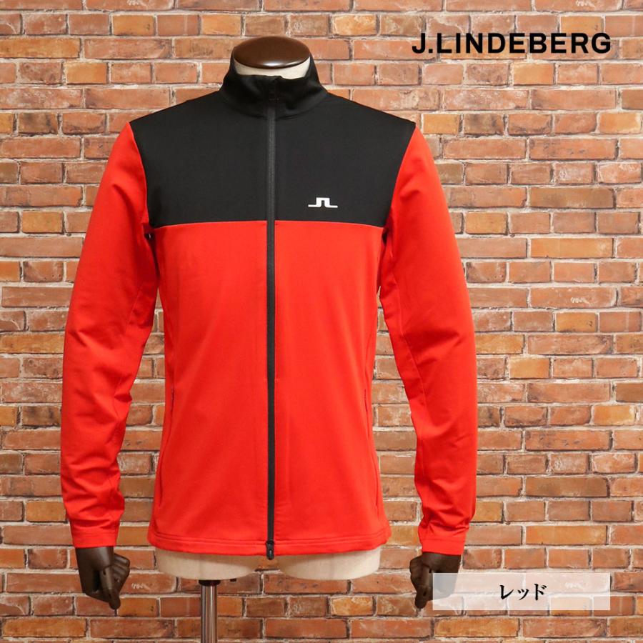 J.LINDEBERG 秋冬 ミッドレイヤー 071-59918 裏起毛 ストレッチ