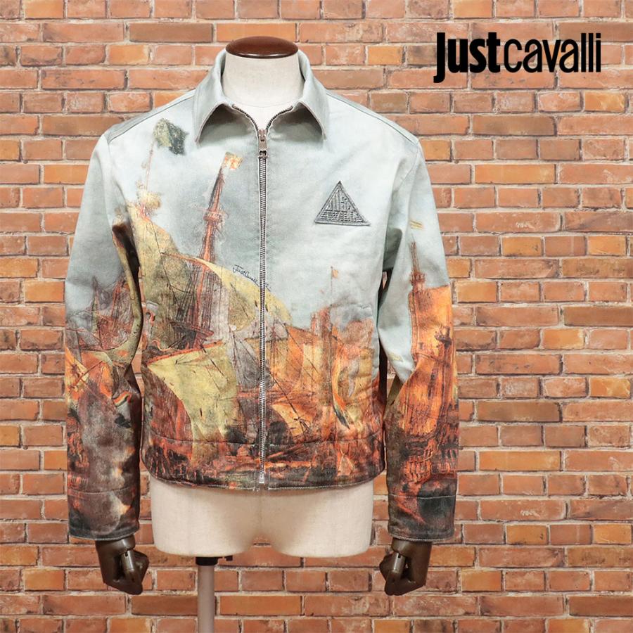 JUST cavalli ジャストカヴァリイタリア50サイズ デニムジャケット