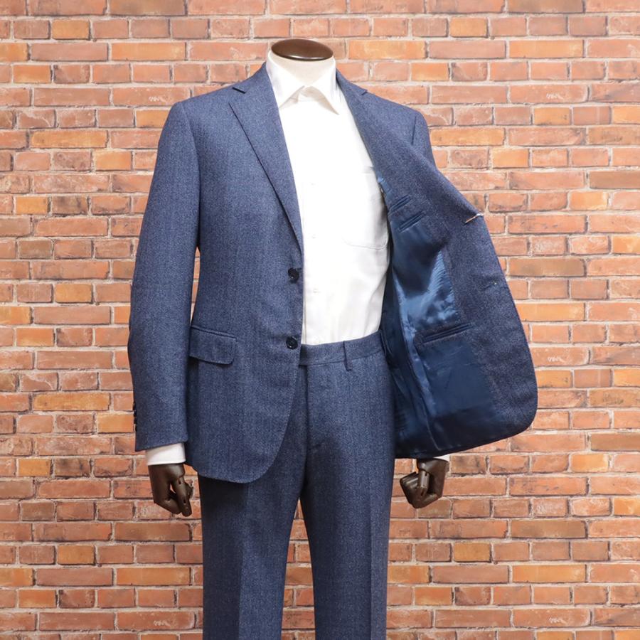 秋冬 Ravazzolo イタリア製スーツ ウール ツイード super130's 無地