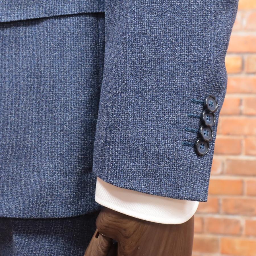 秋冬 Ravazzolo イタリア製スーツ ウール ツイード super130's 無地