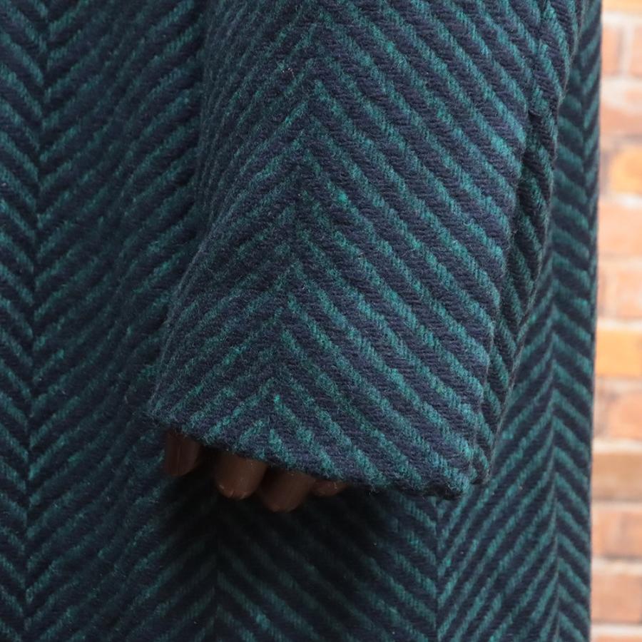 1910s ウールチェスターコート フレンチヴィンテージ ヘリンボーン 1910s ウールチェスターコート フレンチヴィンテージ ヘリンボーン