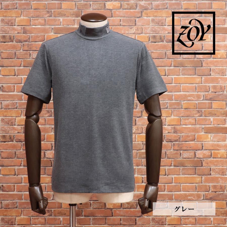 【期間限定P15倍 閉店SALE】秋冬 ZOY 半袖モックネック 071424010 日本製 3LAYERED COTTON WARM 保温 保湿 ストレッチ 吸湿 蒸れ防止 ゴルフ メンズ | ZOY | 05