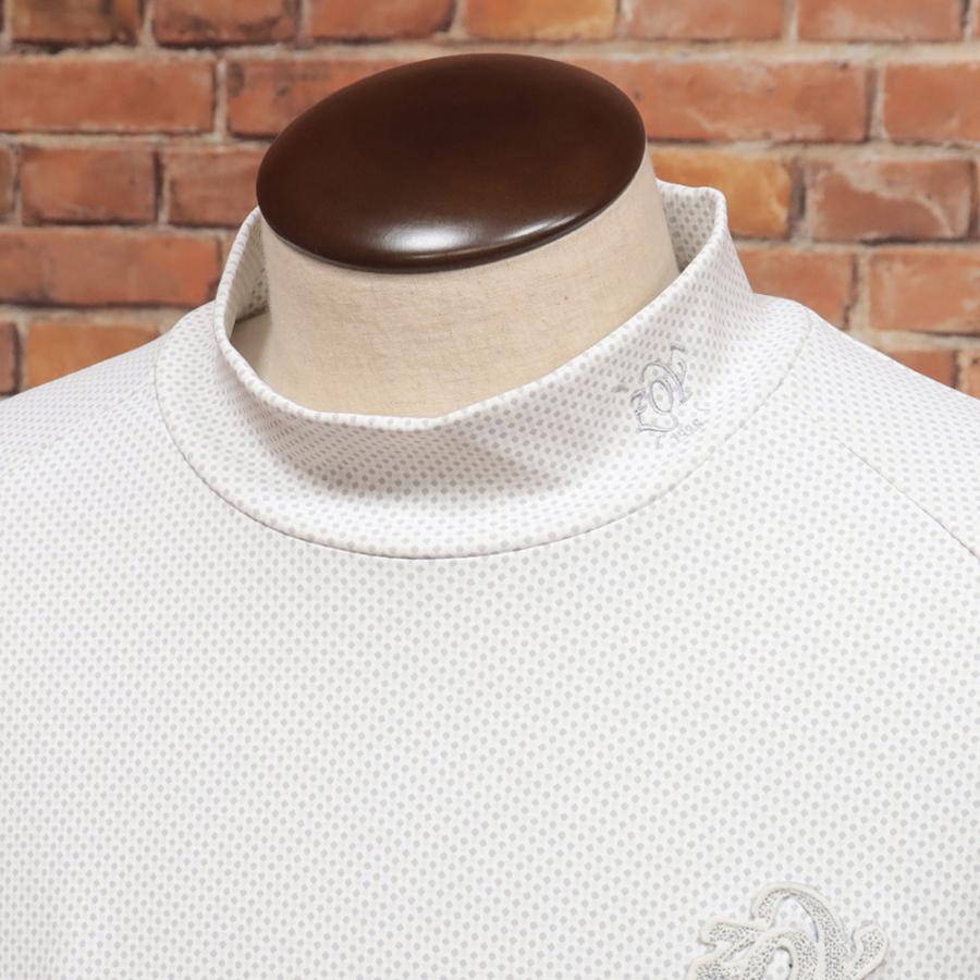 【期間限定ポイント11倍】秋冬 ZOY 長袖ハイネックTシャツ 071424012 日本製 マイクロドット 裏起毛 吸水速乾 UVカット ワッペン ゴルフ メンズ 紳士 ゾーイ | ZOY | 02