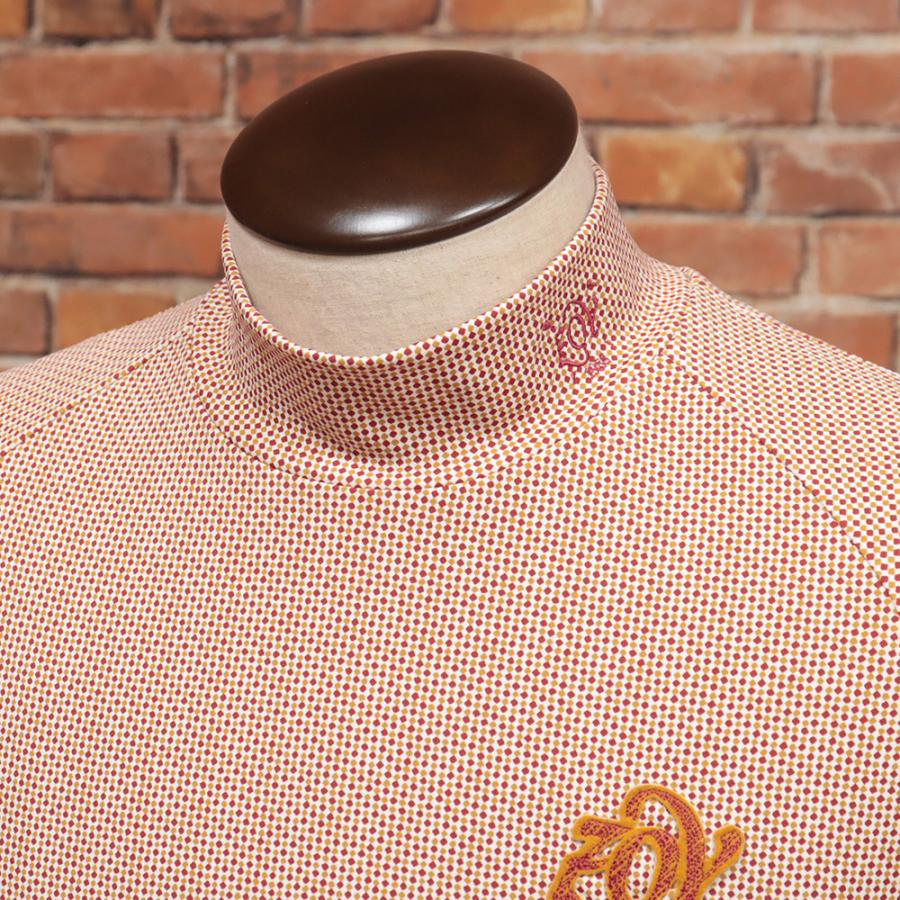 【期間限定ポイント11倍】秋冬 ZOY 長袖ハイネックTシャツ 071424012 日本製 マイクロドット 裏起毛 吸水速乾 UVカット ワッペン ゴルフ メンズ 紳士 ゾーイ | ZOY | 04