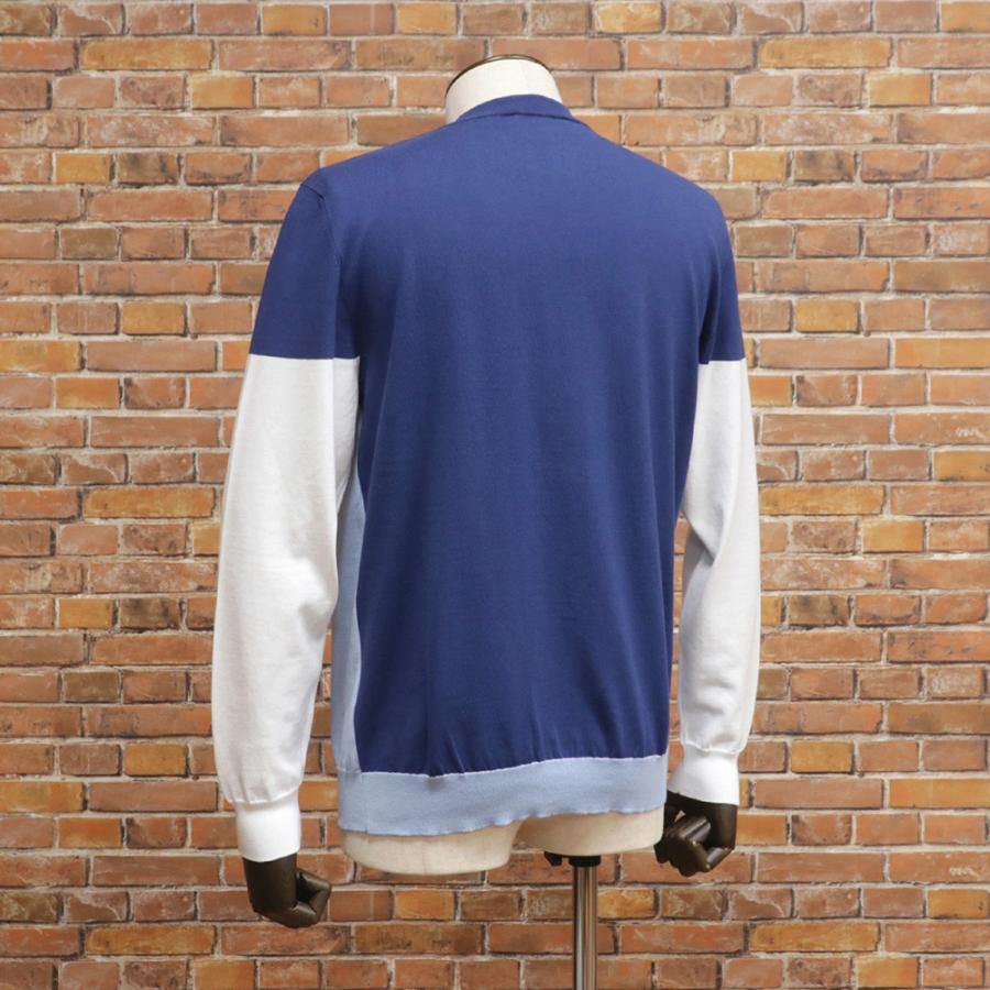 期間限定ポイント10倍】春夏 MASQ イタリア製サマーニット カラー切替