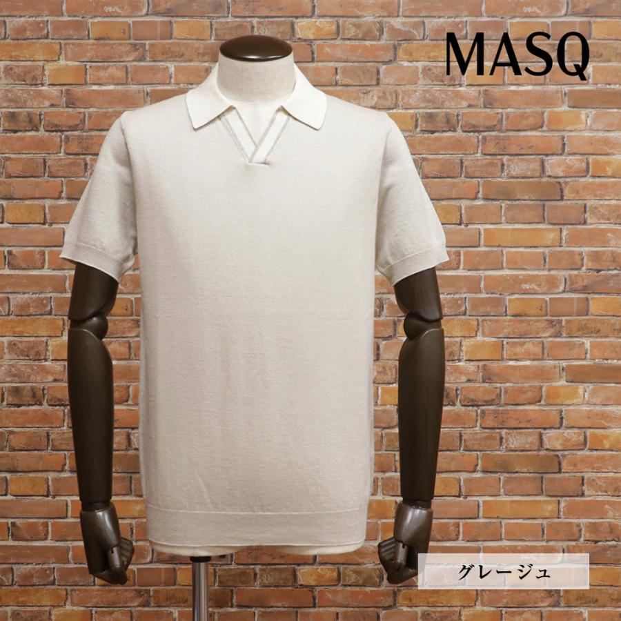 期間限定ポイント10倍】春夏 MASQ 半袖サマーニット ポロシャツ 清涼