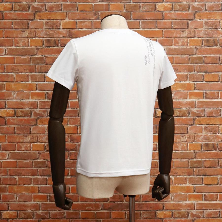 【期間限定P15倍 閉店SALE】GUESS 半袖Tシャツ KM2K8424 ポリエステル ストレッチ Vネック ロゴ プリント カジュアル スポーツ トレーニング メンズ ゲス | GUESS | 02
