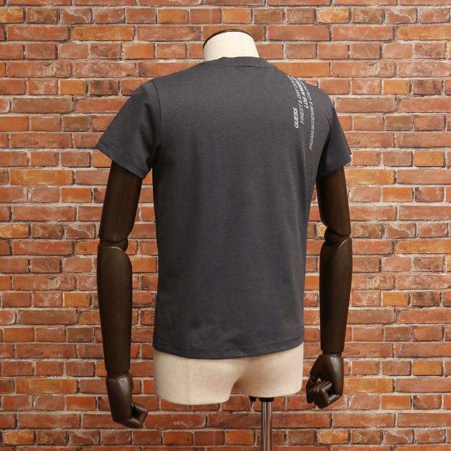 【期間限定P15倍 閉店SALE】GUESS 半袖Tシャツ KM2K8424 ポリエステル ストレッチ Vネック ロゴ プリント カジュアル スポーツ トレーニング メンズ ゲス | GUESS | 04