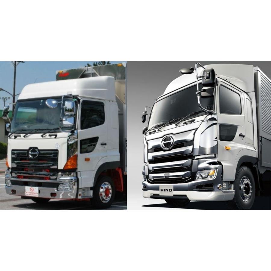 BW ナビウィンド 安全窓 メッキ ガーニッシュ 日野 HINO 17プロフィア
