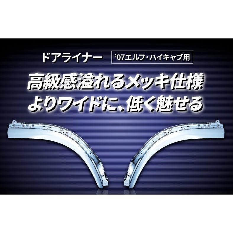 ジェットイノウエ JET メッキ ドアライナー セット LR イスズ 2トン 23
