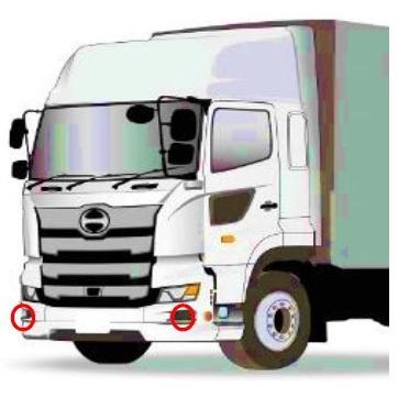 ジェットイノウエ JET メッキ バンパーステップ LR セット 日野 大型