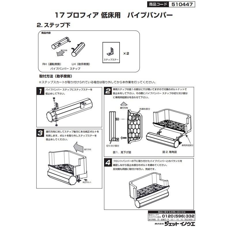 ジェットイノウエ JET ステンレス 8角 パイプバンパー ローバー 5点