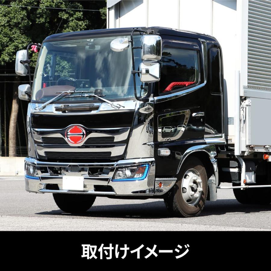 JET メッキ バンパーガーニッシュ 3点セット 日野 4トン レンジャー