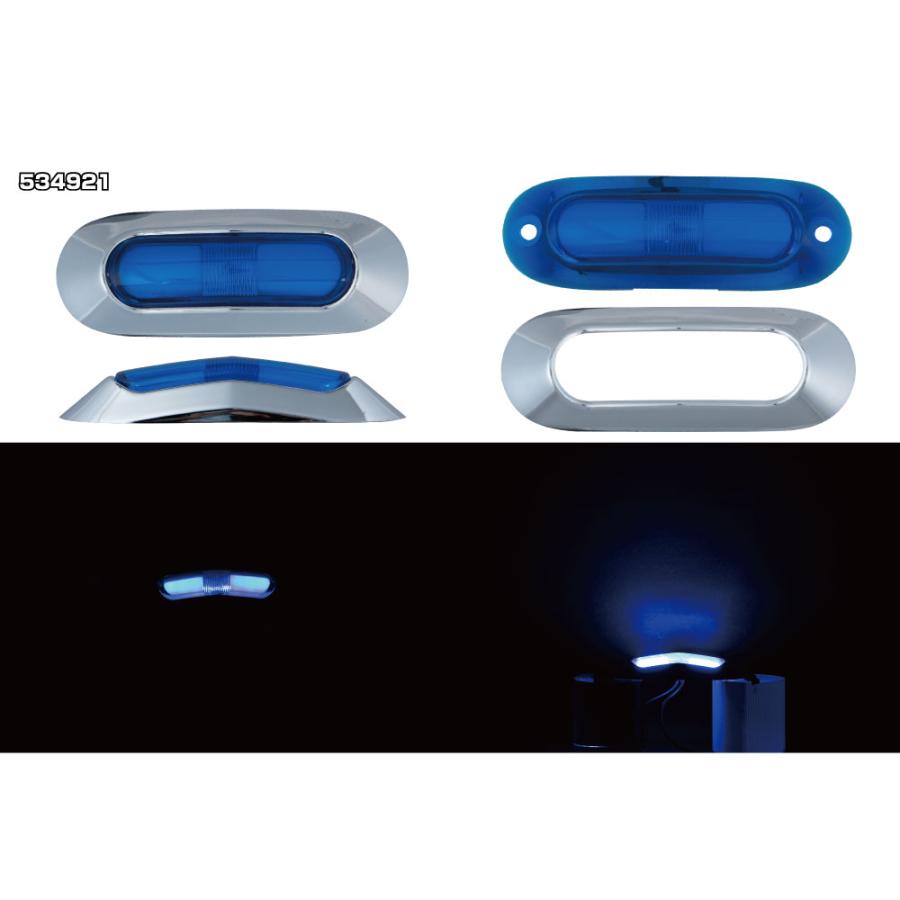 ジェットイノウエ JET LED 8 オーバル 型 サイドマーカー ランプ 24V 6