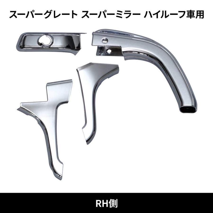 スーパーグレート　JET製メッキミラーステーカバー hiroki ジェットイノウエ JET メッキ ミラーステーカバー セット 三菱ふそう