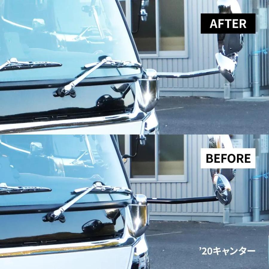 ジェットイノウエ JET 純正タイプ メッキ ミラーステー ミラーアーム R