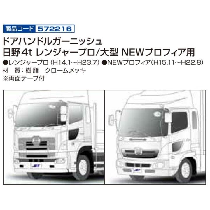 ジェットイノウエ JET メッキ ドア ハンドル ガーニッシュ 日野 