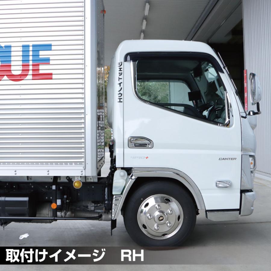 ジェットイノウエ JET メッキ マッドガード カバー LRセット 三菱