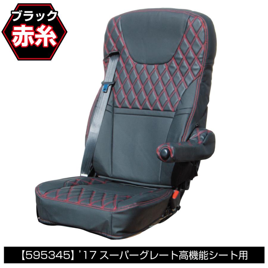 ジェットイノウエ JET シートカバー COMBI / コンビ 運転席側用 黒/赤