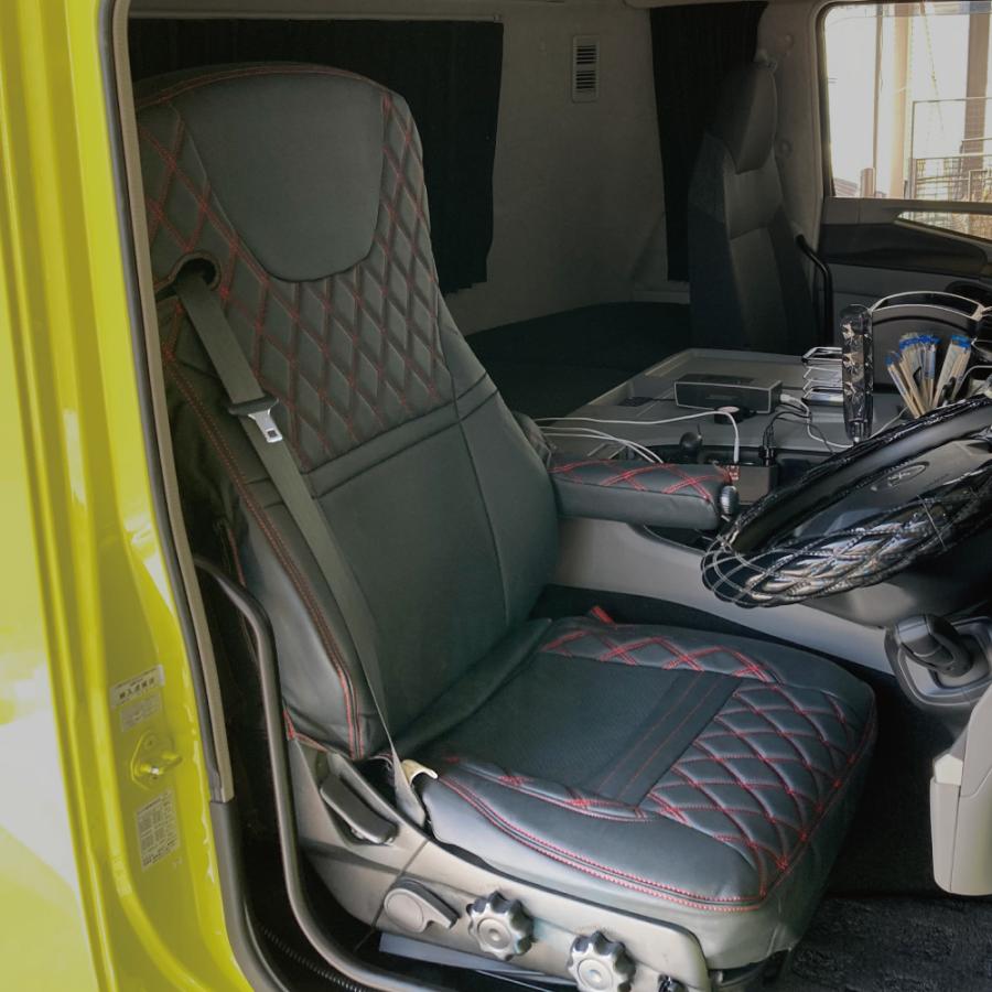 ジェットイノウエ JET シートカバー COMBI / コンビ 運転席側用 黒/赤